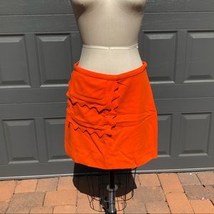 Victoria Beckham Target Orange Miniskirt